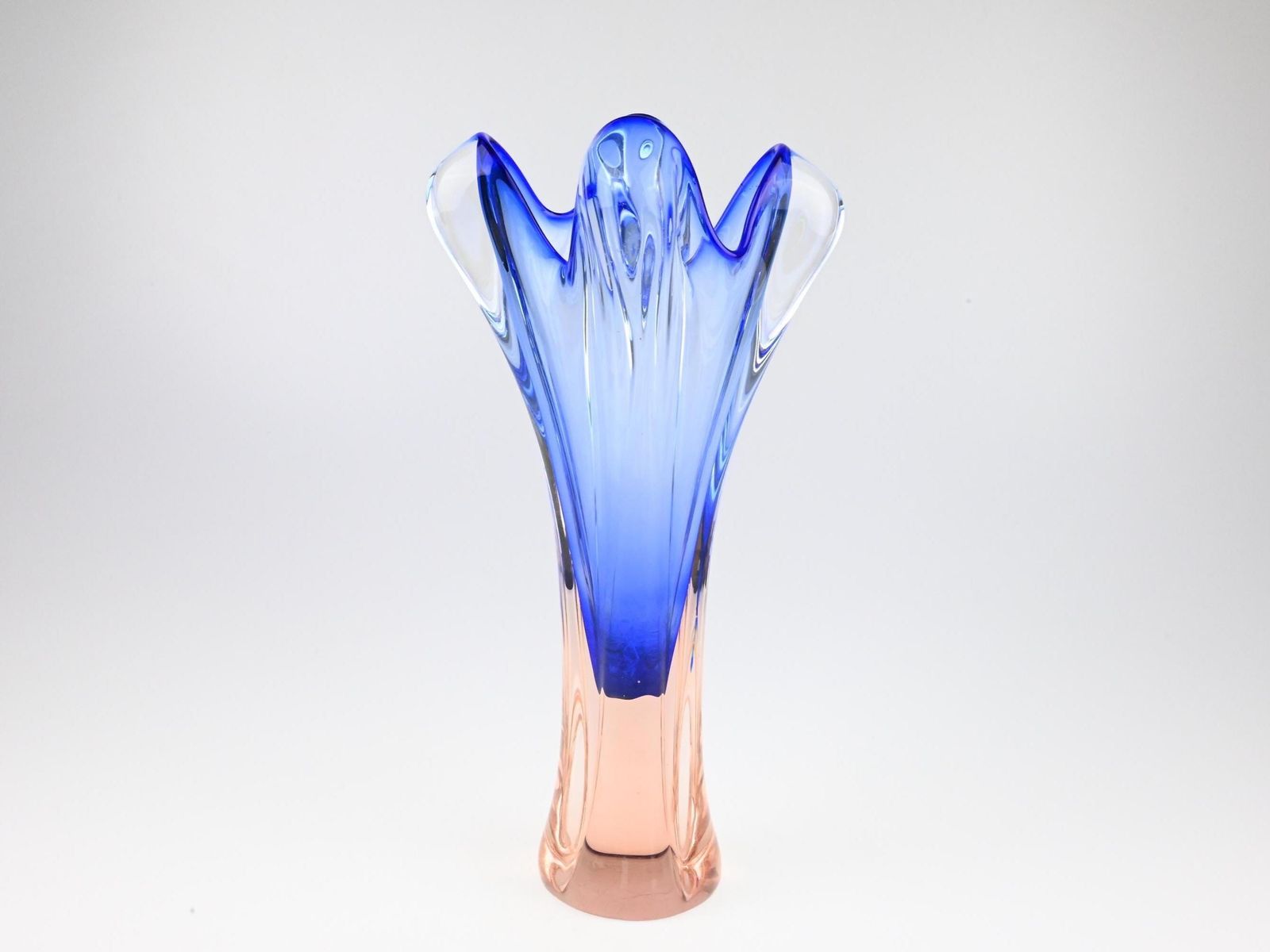 Josef Hospodka Chribska Glass Vase, Hospodka Vase, Czech Glass, Czech Vase, Vintage Vase, Art Glass, Hand Made Glass, Mid Century Vase photo buy