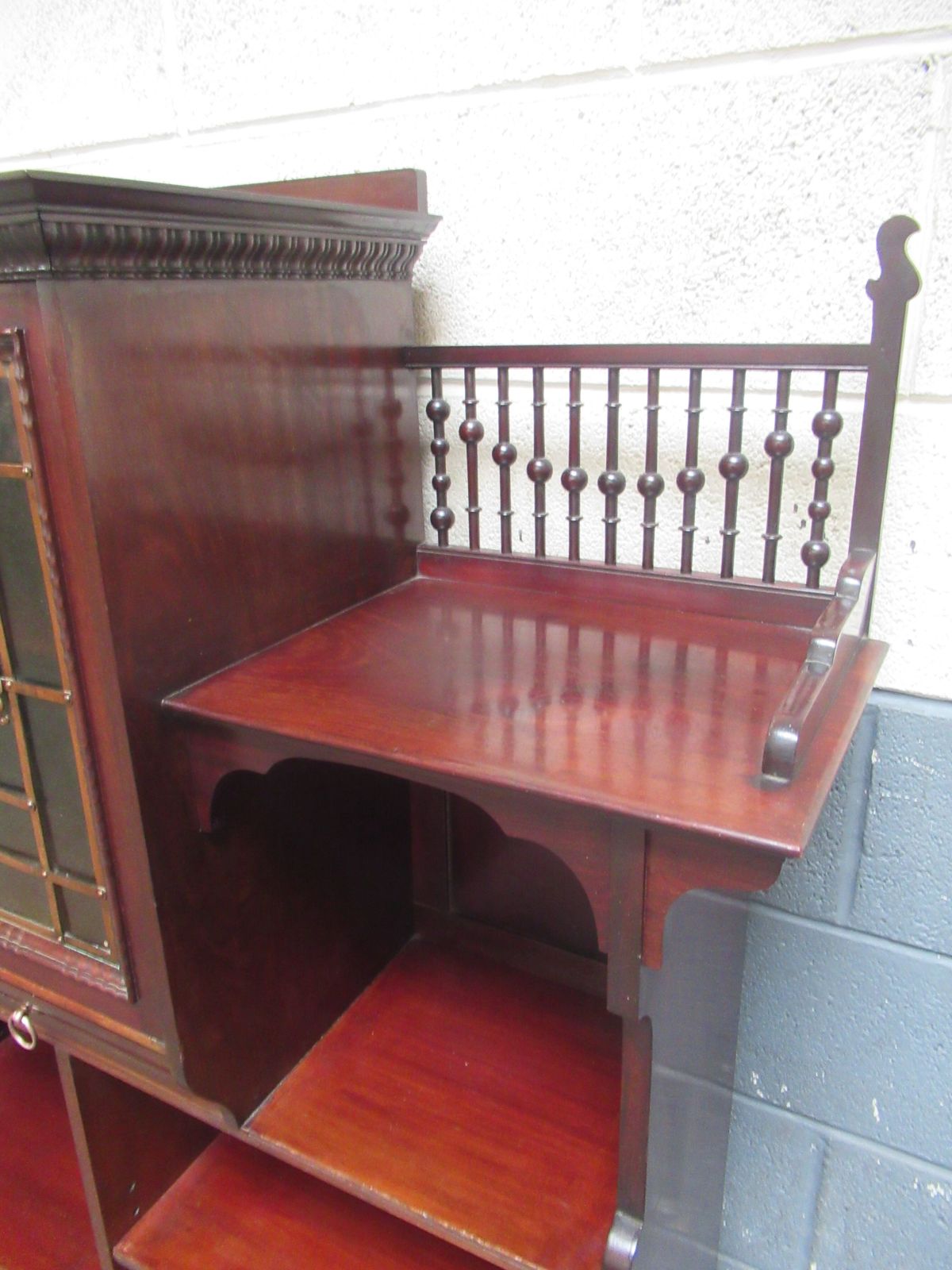 Mahogany   Lamb Of  Manchester  ,  Late Victorian   Open Bookcase. photo vintage