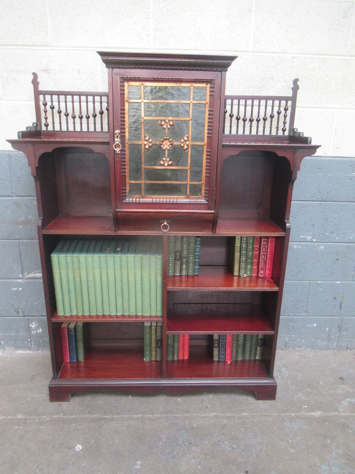 Mahogany   Lamb Of  Manchester  ,  Late Victorian   Open Bookcase.