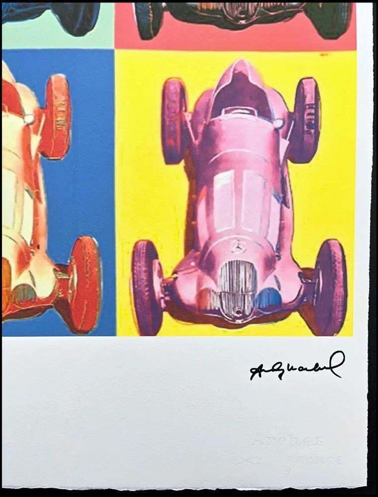 After Andy Warhol, Mercedes Benz, 1980s, Lithograph photo Art