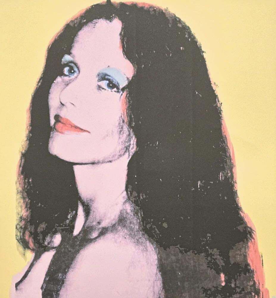 After Andy Warhol, Brooke Hayward, 1980s, Lithograph photo furniture