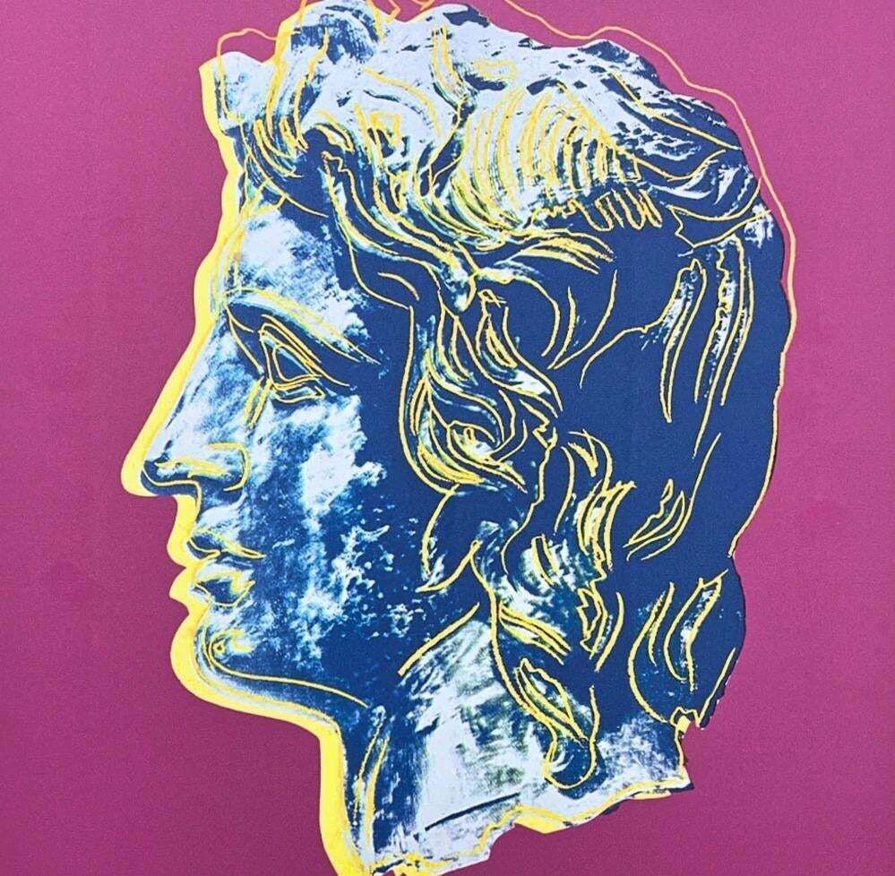 After Andy Warhol, Alexander The Great   Dark Pink, 1980s, Lithograph photo furniture