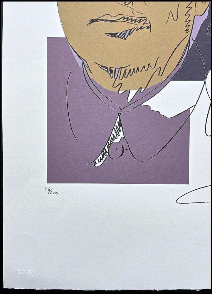 After Andy Warhol, Mao Zedong Drawing Brown, 1980s, Lithograph photo for sale