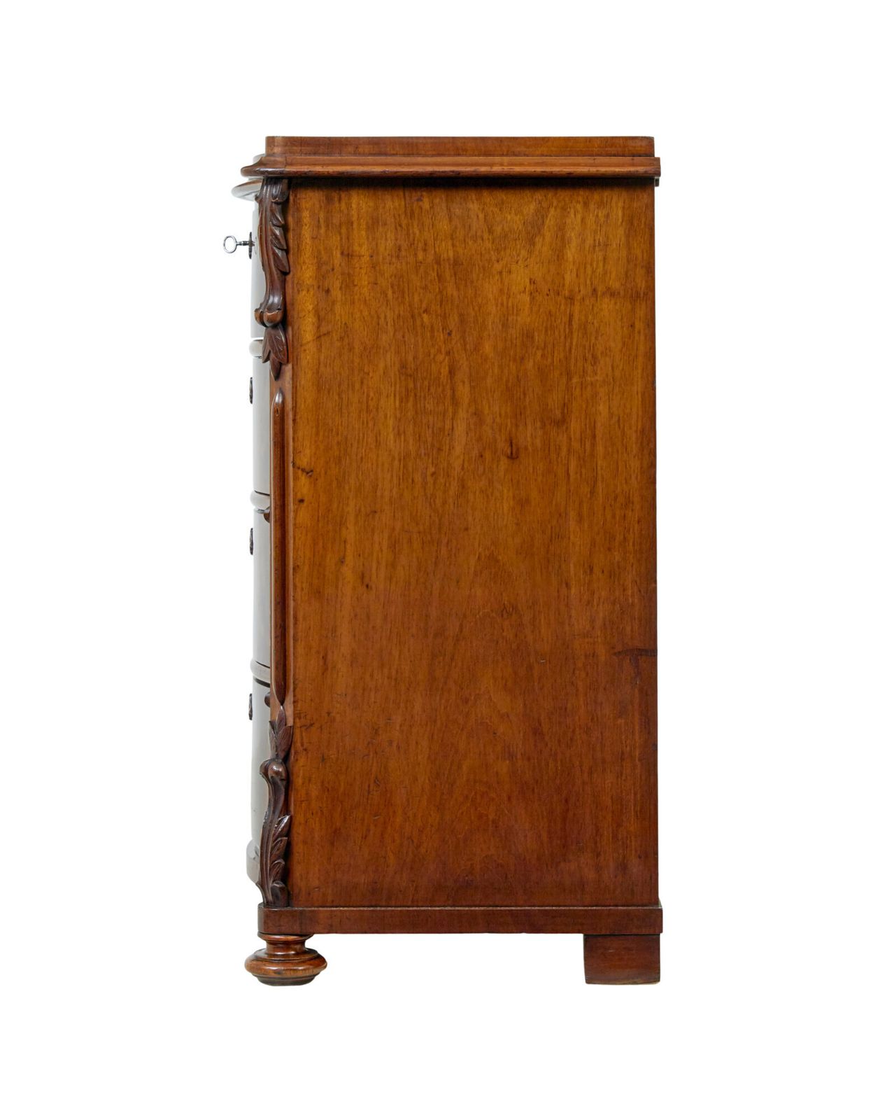 19th Century Swedish Serpentine Mahogany Chest Of Drawers photo furniture