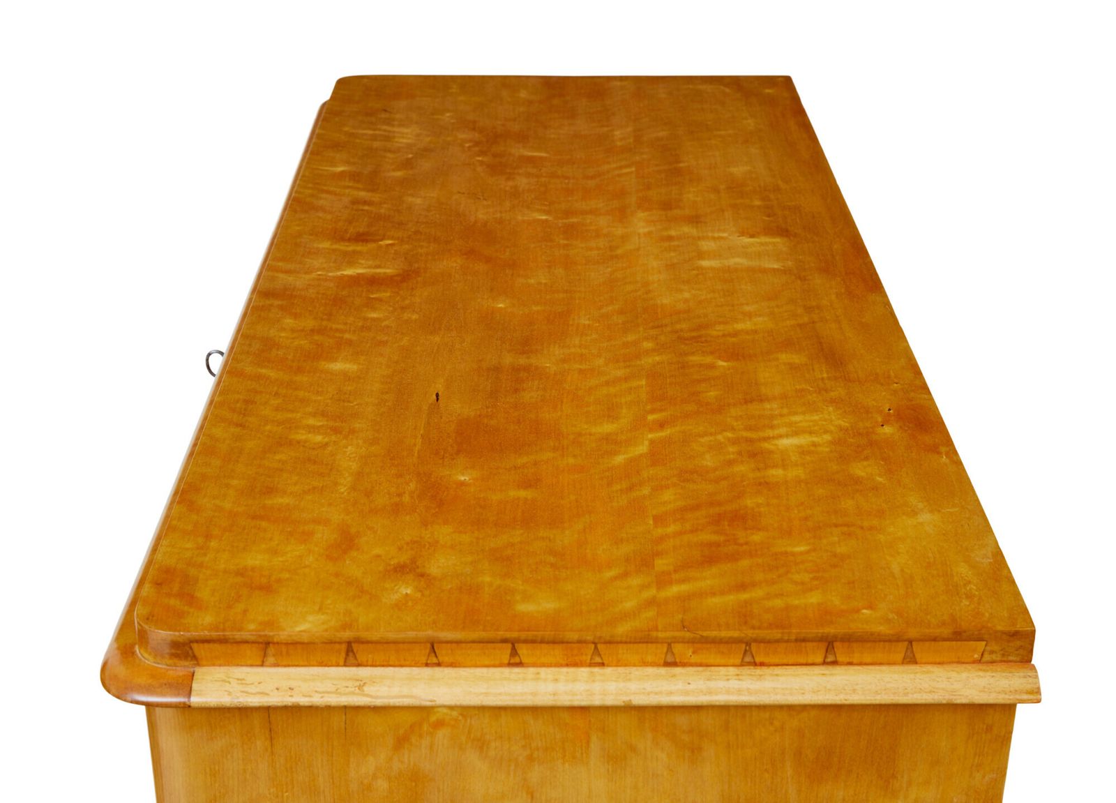 19th Century Swedish Flame Birch Chest Of Drawers photo Furniture