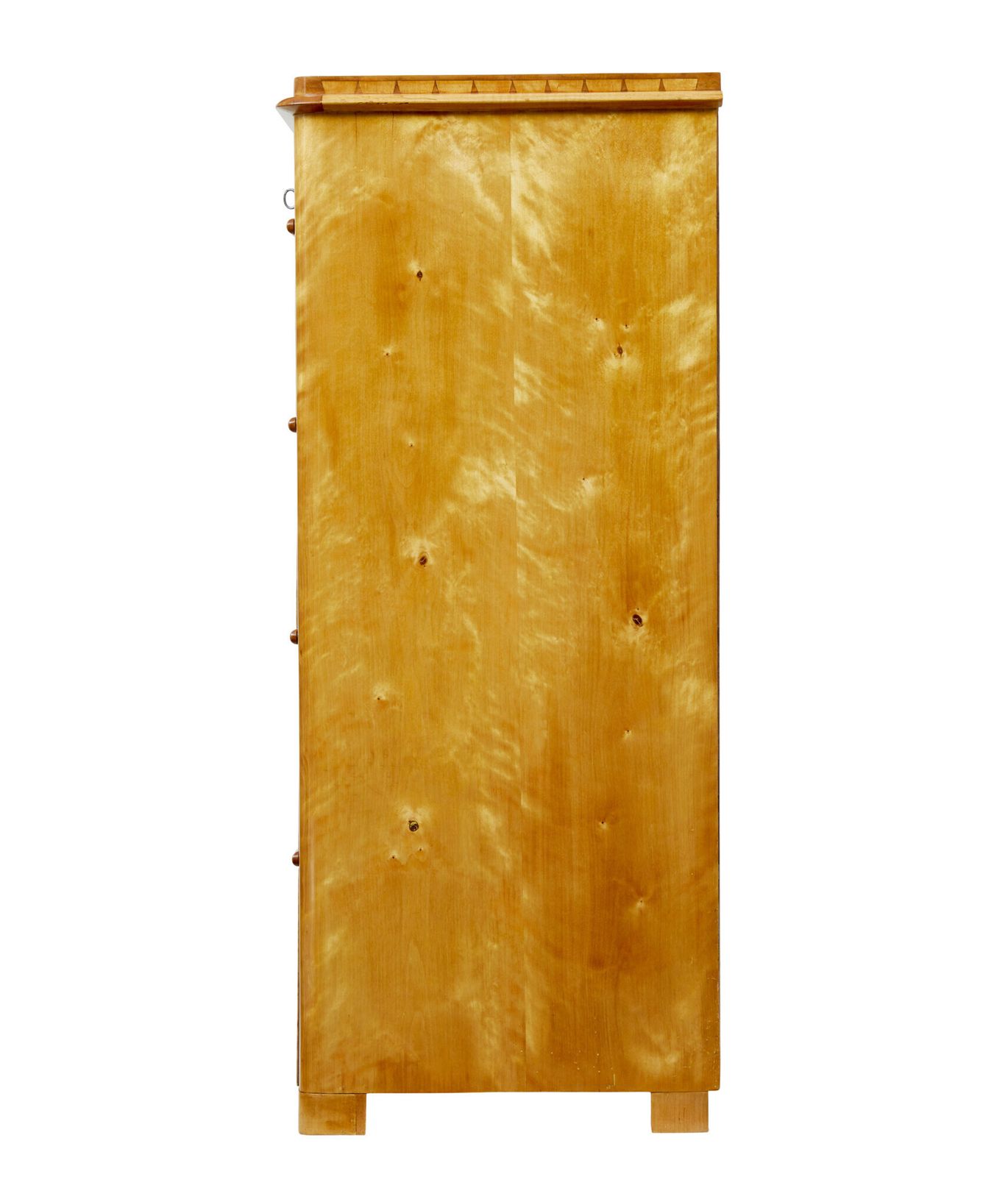 19th Century Swedish Flame Birch Chest Of Drawers photo vintage