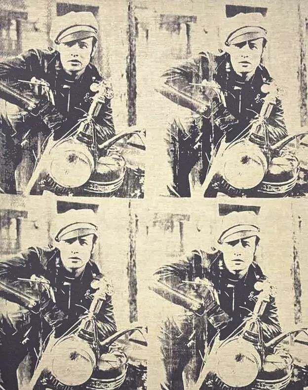 After Andy Warhol, Marlon Brando 1980s, Lithograph photo furniture