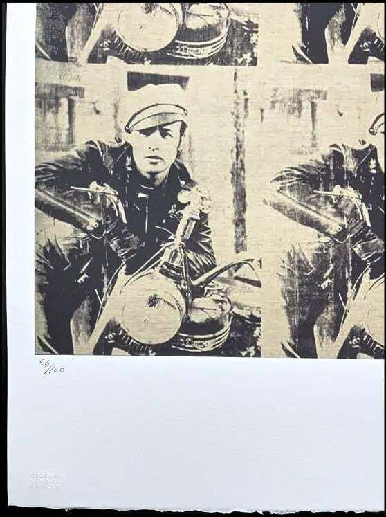 After Andy Warhol, Marlon Brando 1980s, Lithograph photo Art