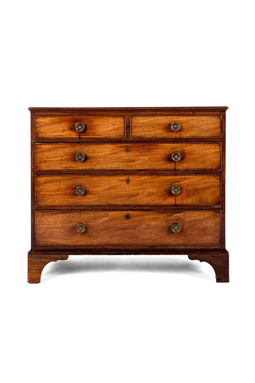 George III Mahogany Chest, 1800s