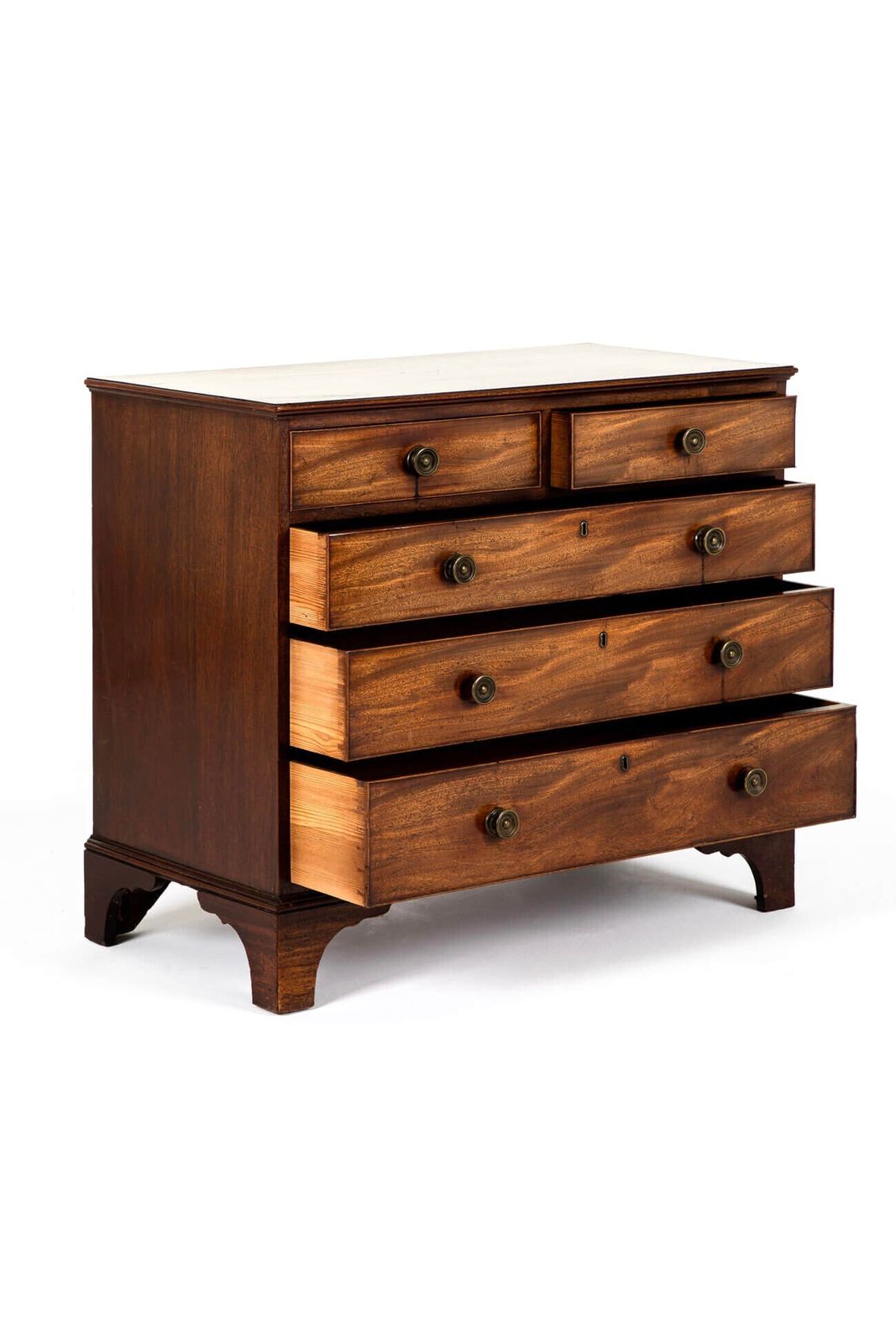 George III Mahogany Chest, 1800s photo for sale