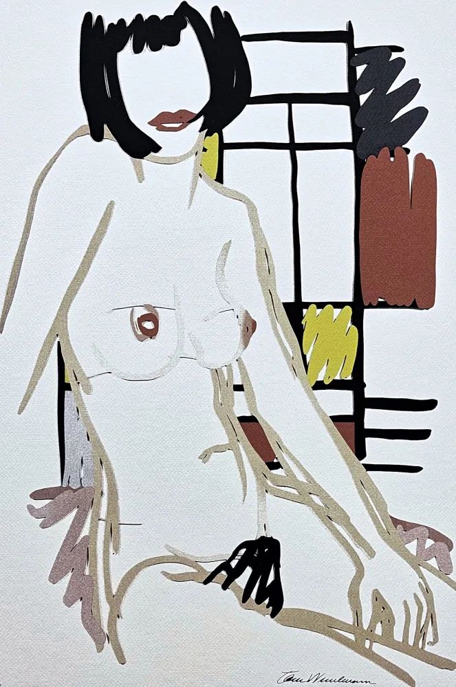 1990's After Tom Wesselmann "Monica Nude Sitting" Pop Art Serigraph photo for sale