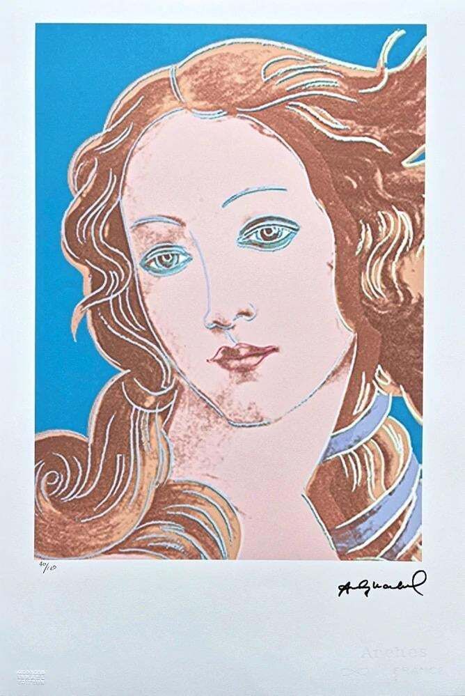 After Andy Warhol, Birth Of Venus Blue, 1980s, Lithograph