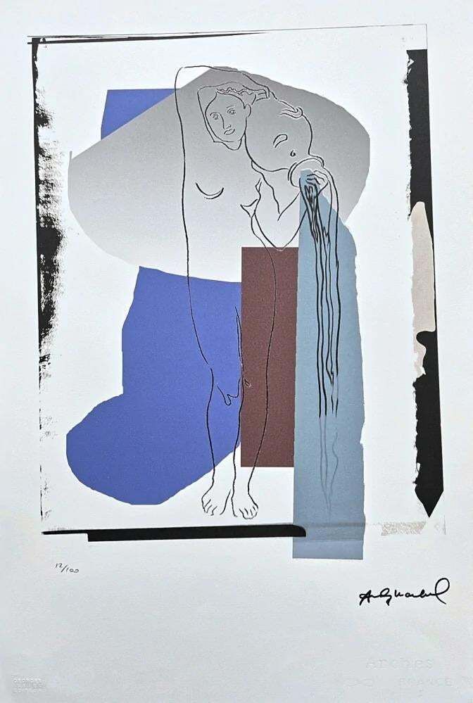 After Andy Warhol, Aphrodite   Blue, 1980s, Lithograph