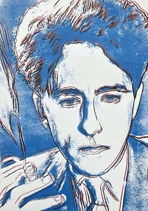After Andy Warhol, Jean Cocteau, 1980s, Lithograph photo Art