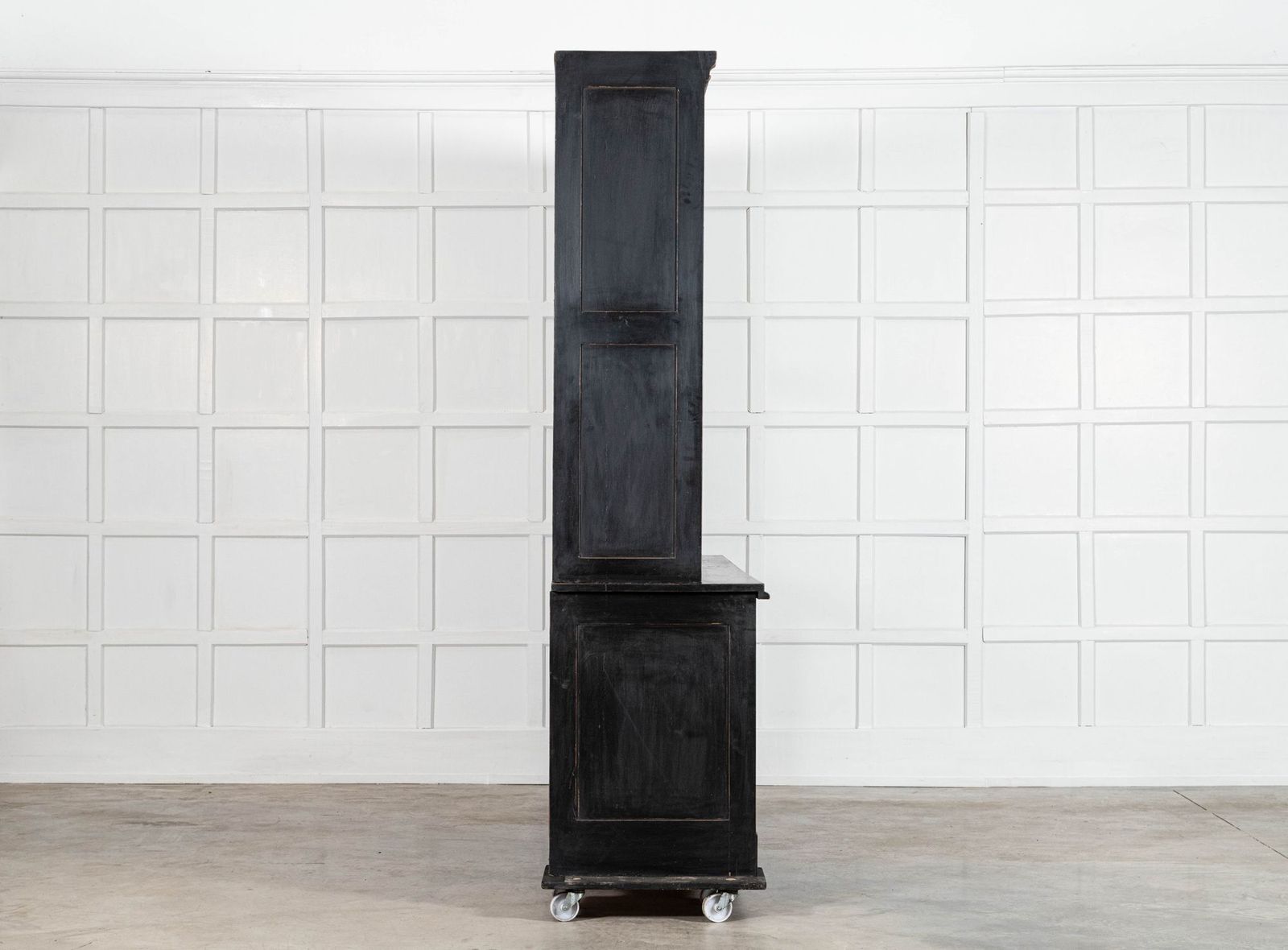 Monumental Ebonised Glazed Mahogany & Pine Haberdashery Cabinet photo buy