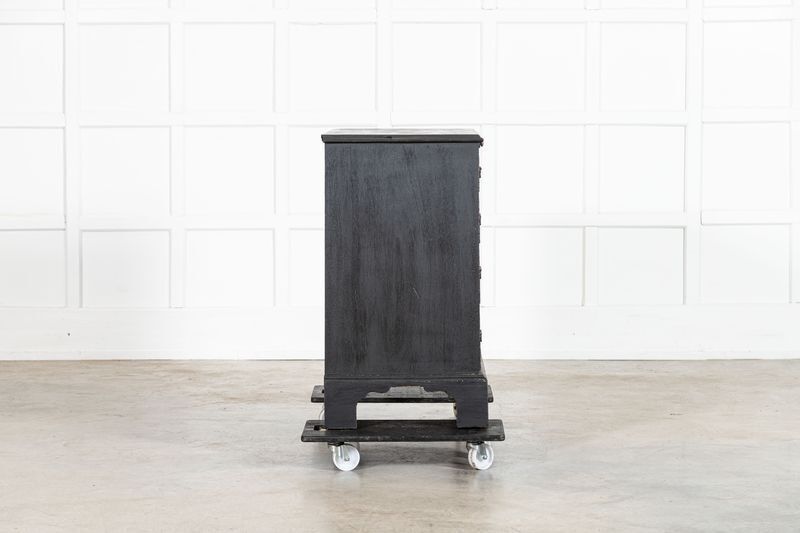 George III Ebonised Mahogany Graduated Writing Chest Drawers photo buy