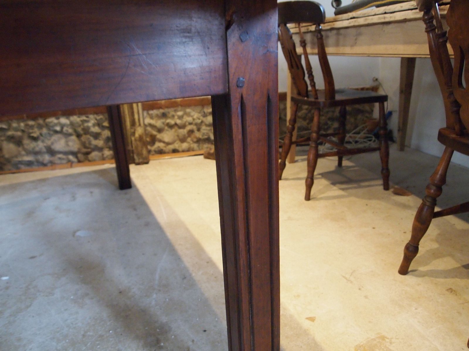 Table Stunning Refectory Farmhouse French Cherry Wood C1870 photo 1550.0