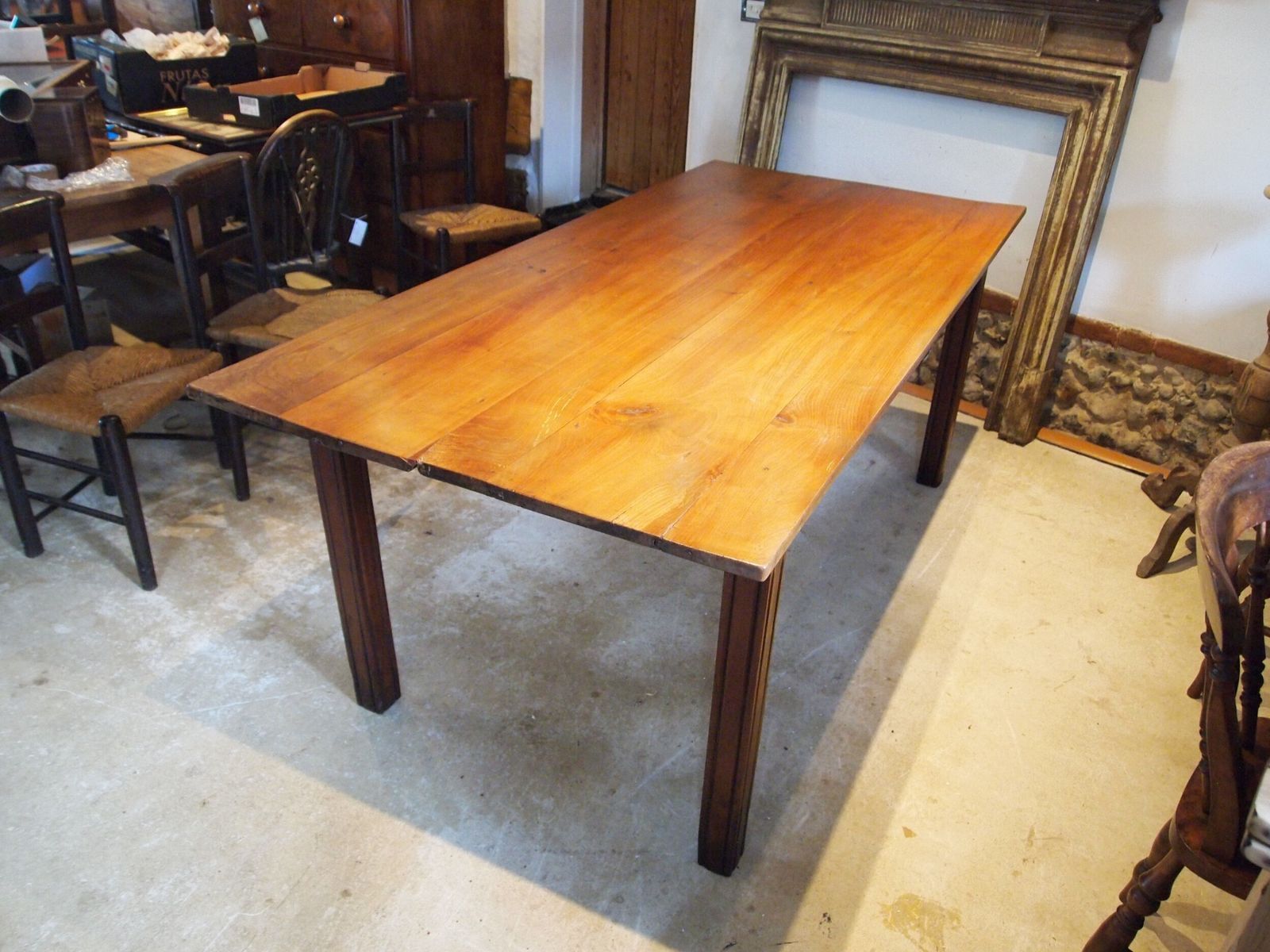 photo for sale Table Stunning Refectory Farmhouse French Cherry Wood C1870
