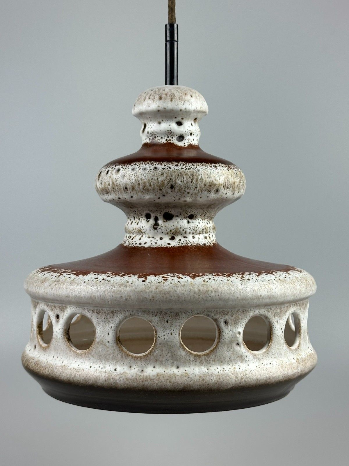 60s 70s Ceramic Ceiling Light Fixture Pendant Mid Century Design photo furniture