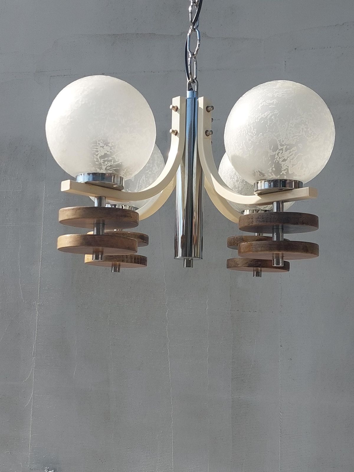 photo for sale Sputnik Chandelier, Space Age Chandelier, Retro Chandelier, Retro Lighting, Mid Century Pendant Lamp, Mcm, Geometrical Atomic Light, 1970's