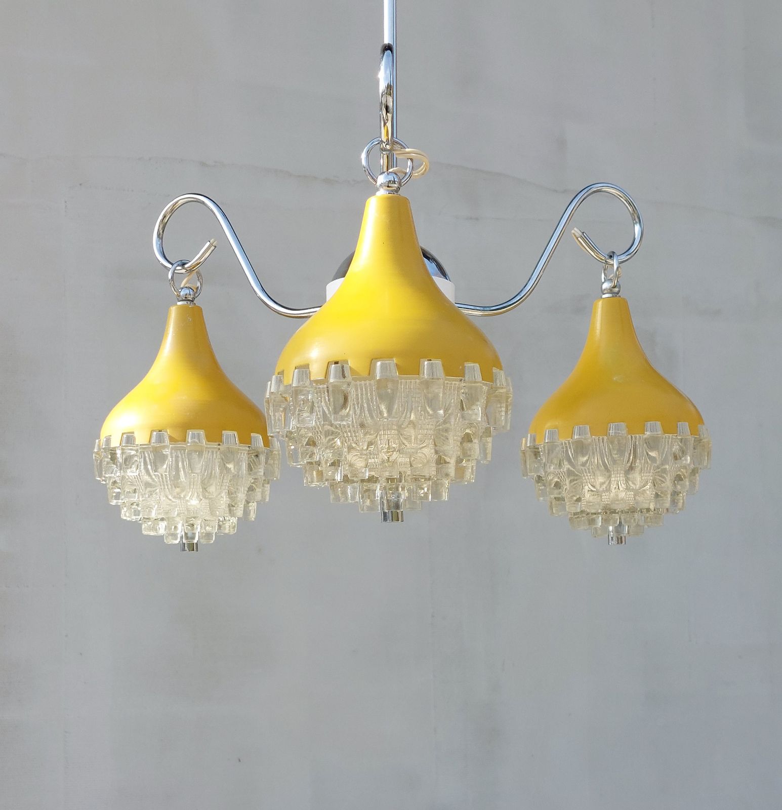 Retro Pendant Lamp /Retro Ceiling Light/Space Age Pendant Lamp/Space Age Chandelier/Mcm Pendant Lamp/Vintage Chandelier/Pineapple Shape/70's photo furniture