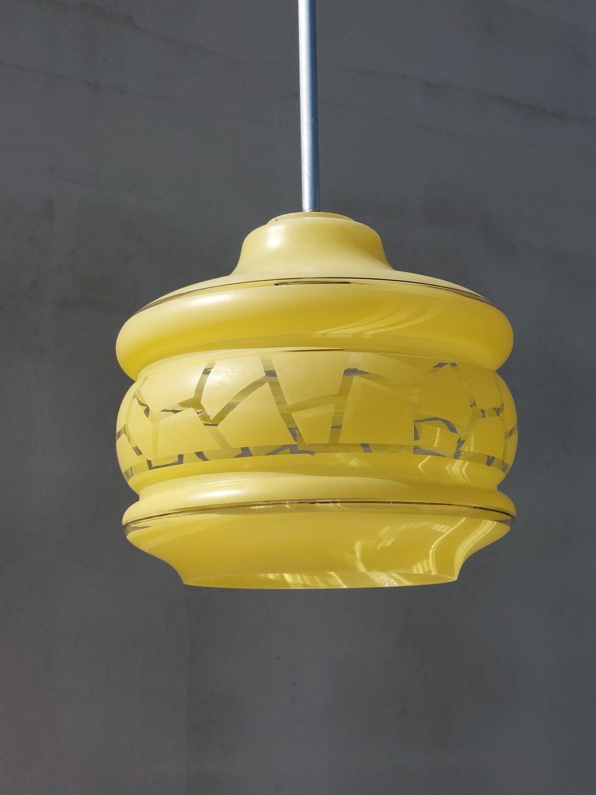Art Deco Style Chandelier Art Deco, Vintage Pendant Light, Vintage Lighting, Vintage Ceiling Lamp, Italy, 60's photo furniture
