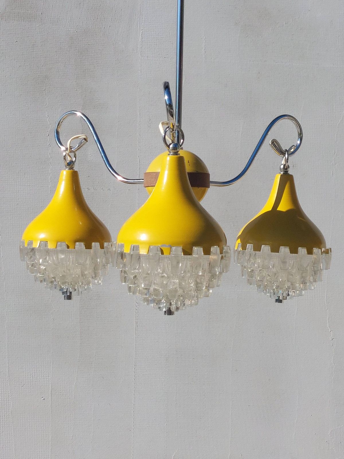 Retro Pendant Lamp /Retro Ceiling Light/Space Age Pendant Lamp/Space Age Chandelier/Mcm Pendant Lamp/Vintage Chandelier/Pineapple Shape/70's