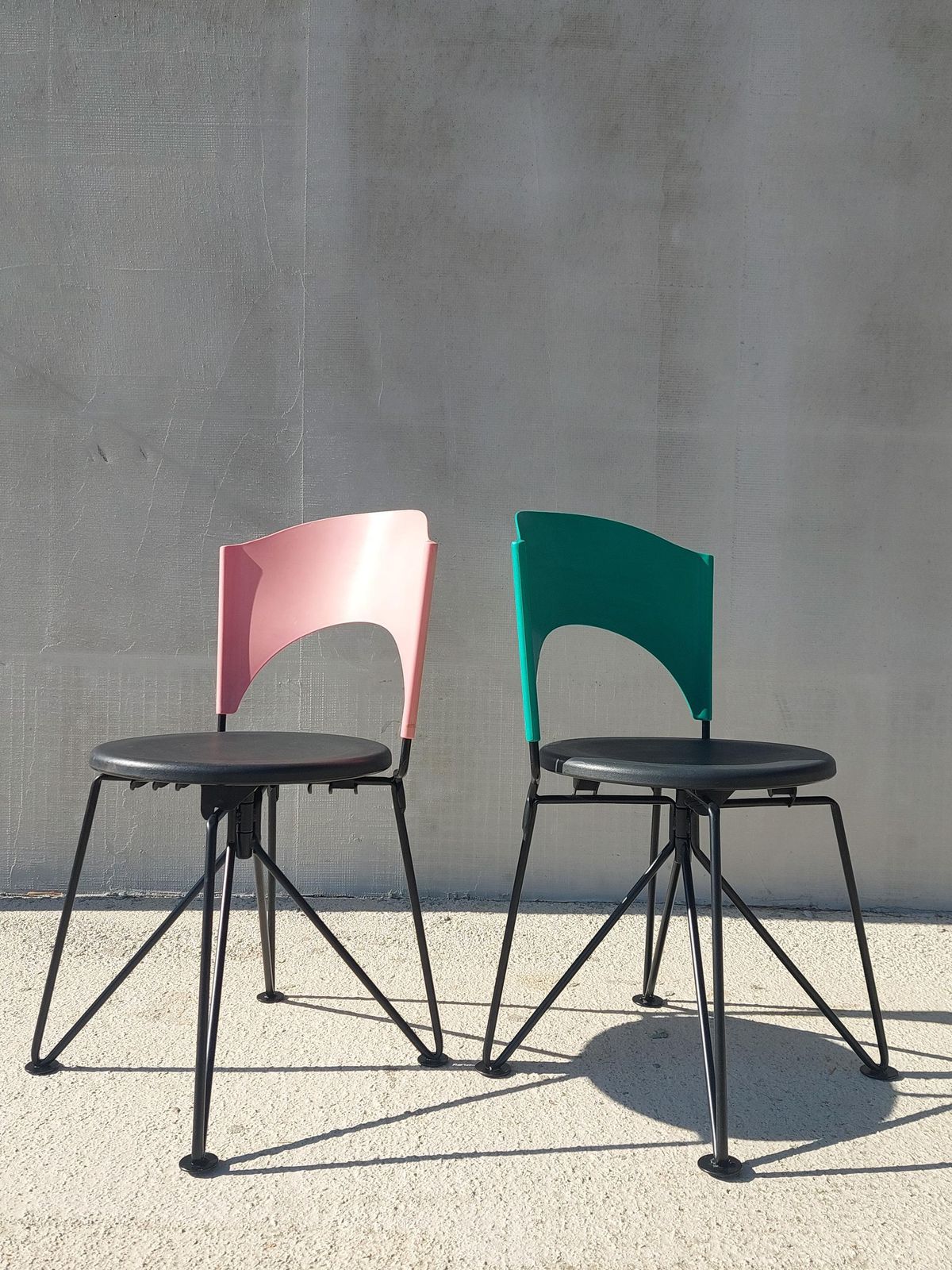 Italian Modern Chair, Design Carlo Bartoli For Bonaldo, Sofia Chair, Italian Designer Chair, 1980s photo vintage
