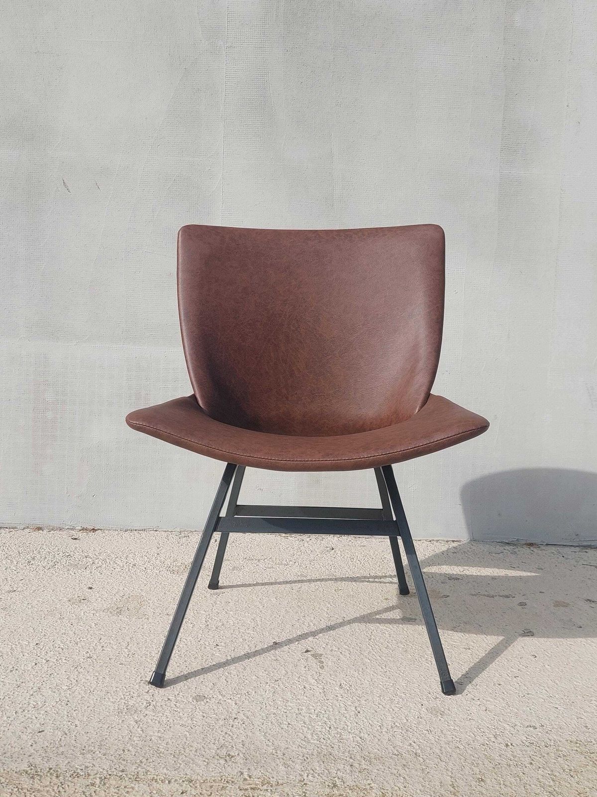 Industrial Designer Chair, Industrial Style, Shell Lounge Chair, Retro Lounge Chair, Mid Century Modern Office Chair, Niko Kralj, 1970's photo for sale