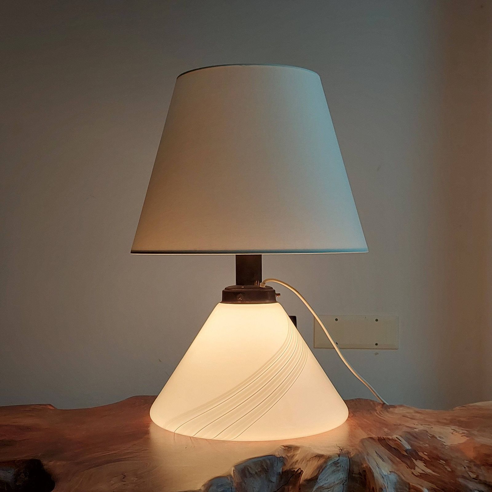 Vintage Italian Ceramic Table Lamp/Iitalian Design/Xl Ceramic Desk Lamp/3 Lighting Variants / Retro Table Lamp /Mcm Lightning /Mcm Home/70's photo vintage