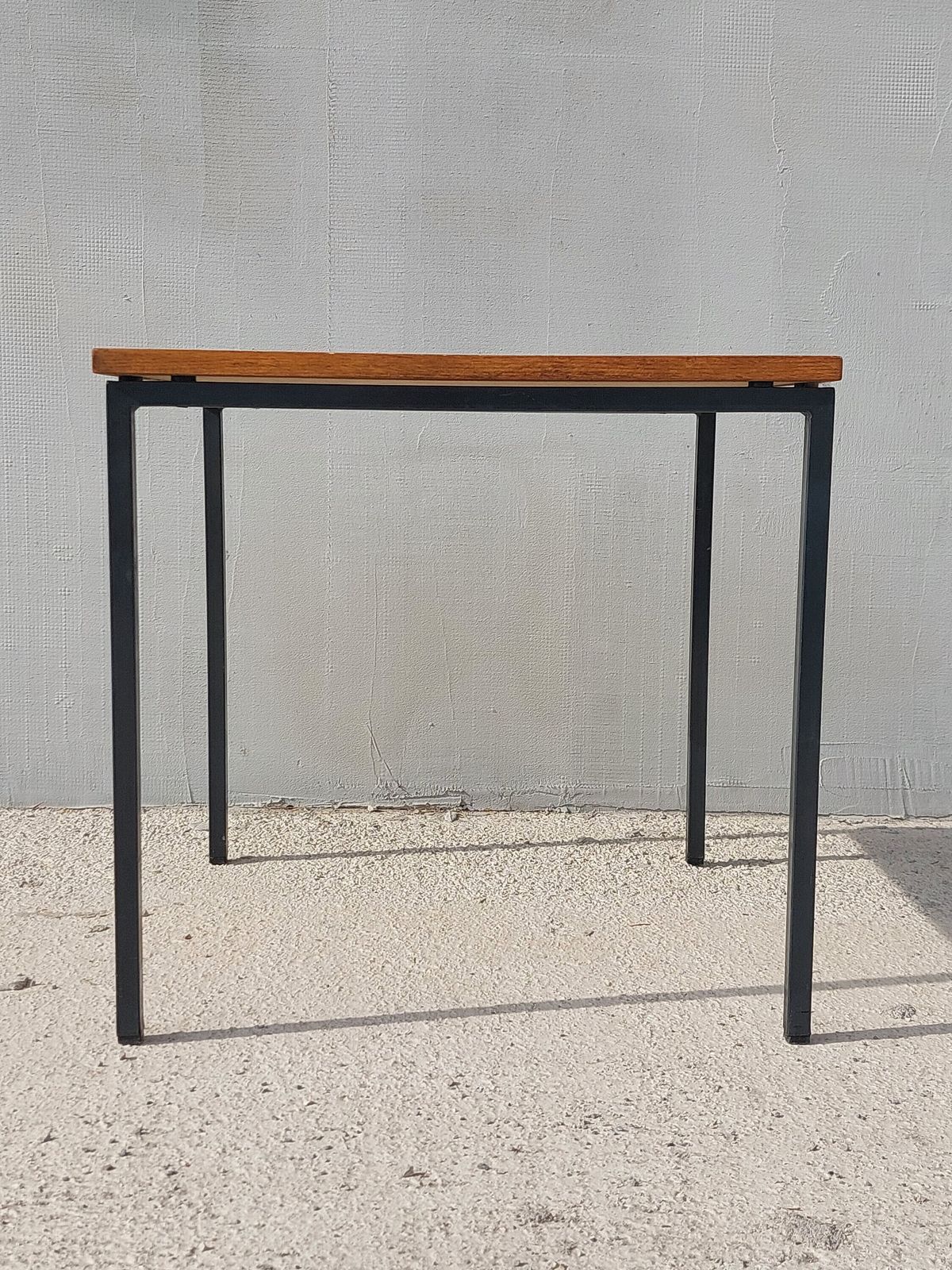 Vintage Industrial Side Table/Stol Kamnik/Designer Side Table/Mcm Industrial Side Table/Vintage Side Table/Industrial Style/Yugoslavia/70's photo for sale