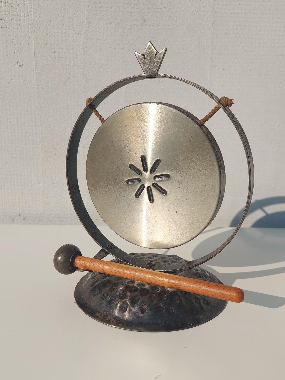 Vintage Table Gong / Vintage Gong / Hugo Berger / Gdr / Germany / 1960s photo vintage
