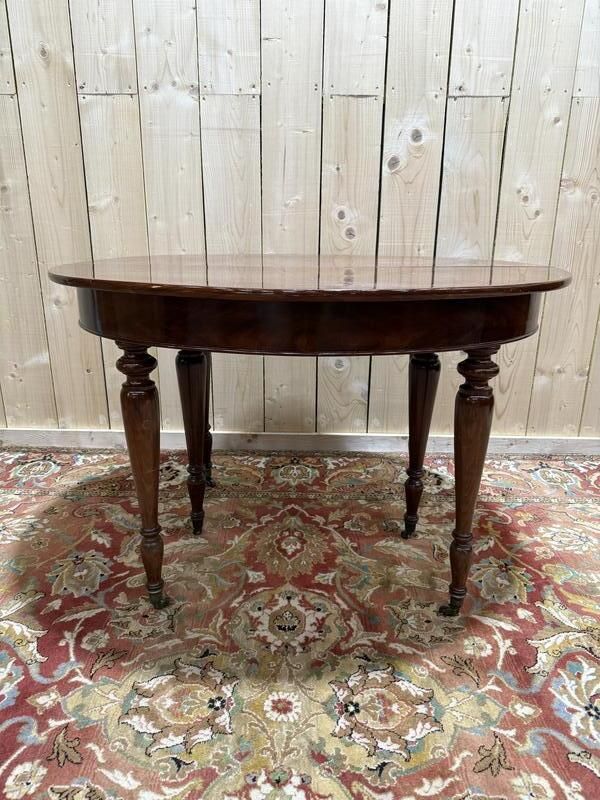 Table De Salle à Manger Ovale En Acajou Style Napoléon III   Anglaise
