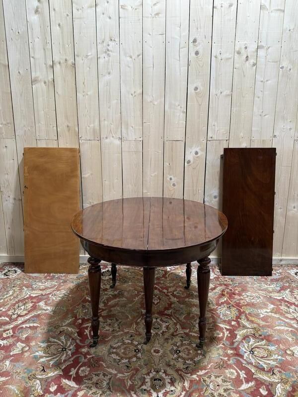 photo furniture Table De Salle à Manger Ovale En Acajou Style Napoléon III   Anglaise