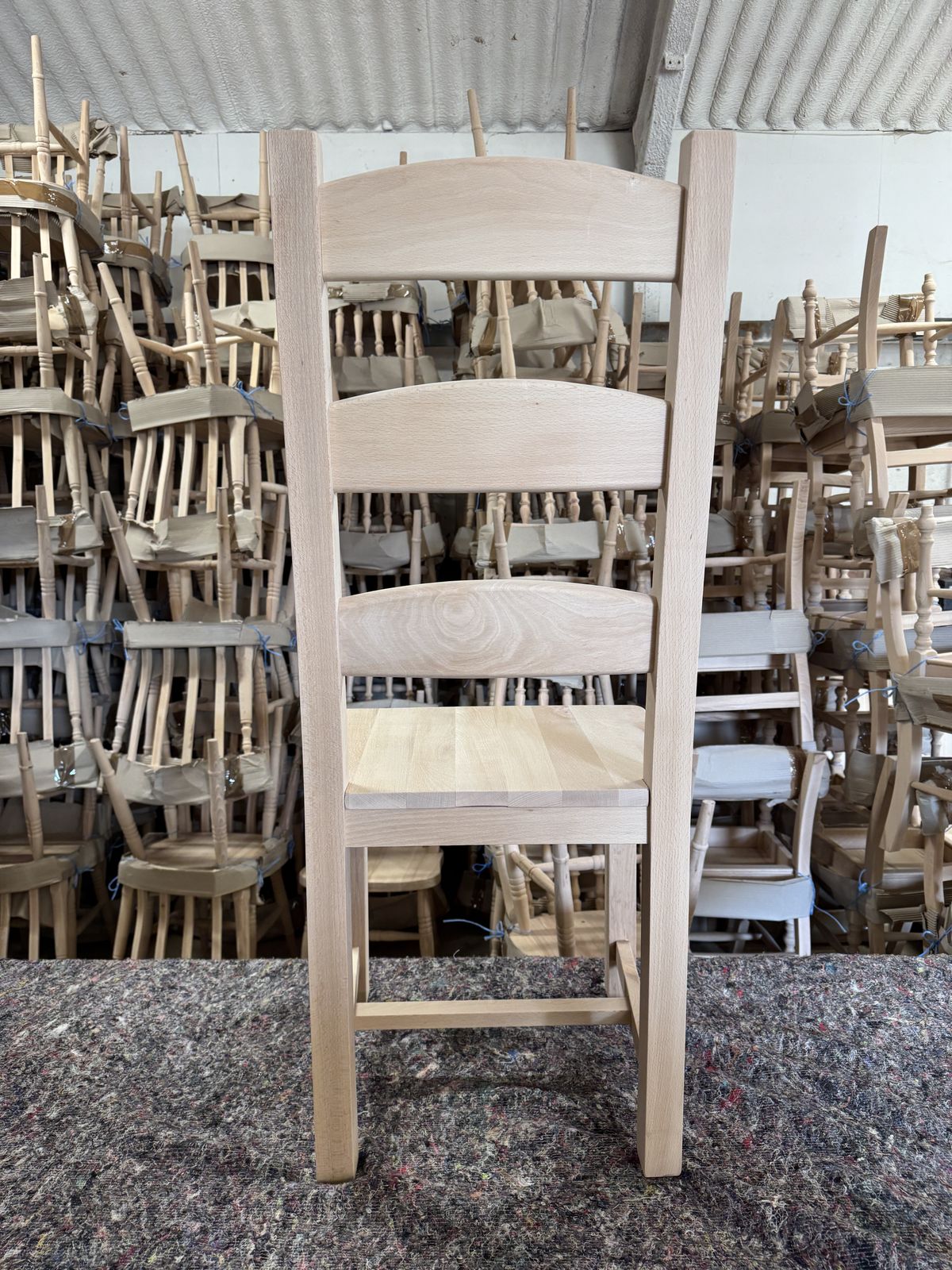 Amish Beech Dining Chair photo for sale