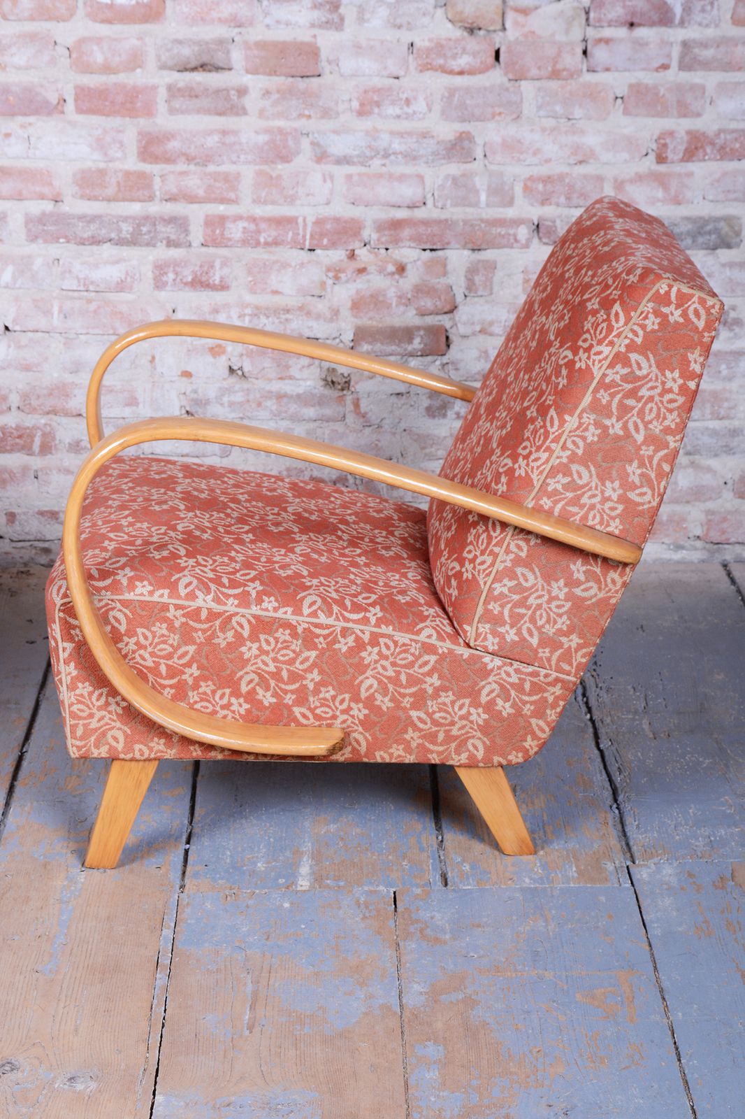 photo for sale Pair Of Original Art Deco Armchairs, By J. Halabala For Up Závody, Czech, 1930s