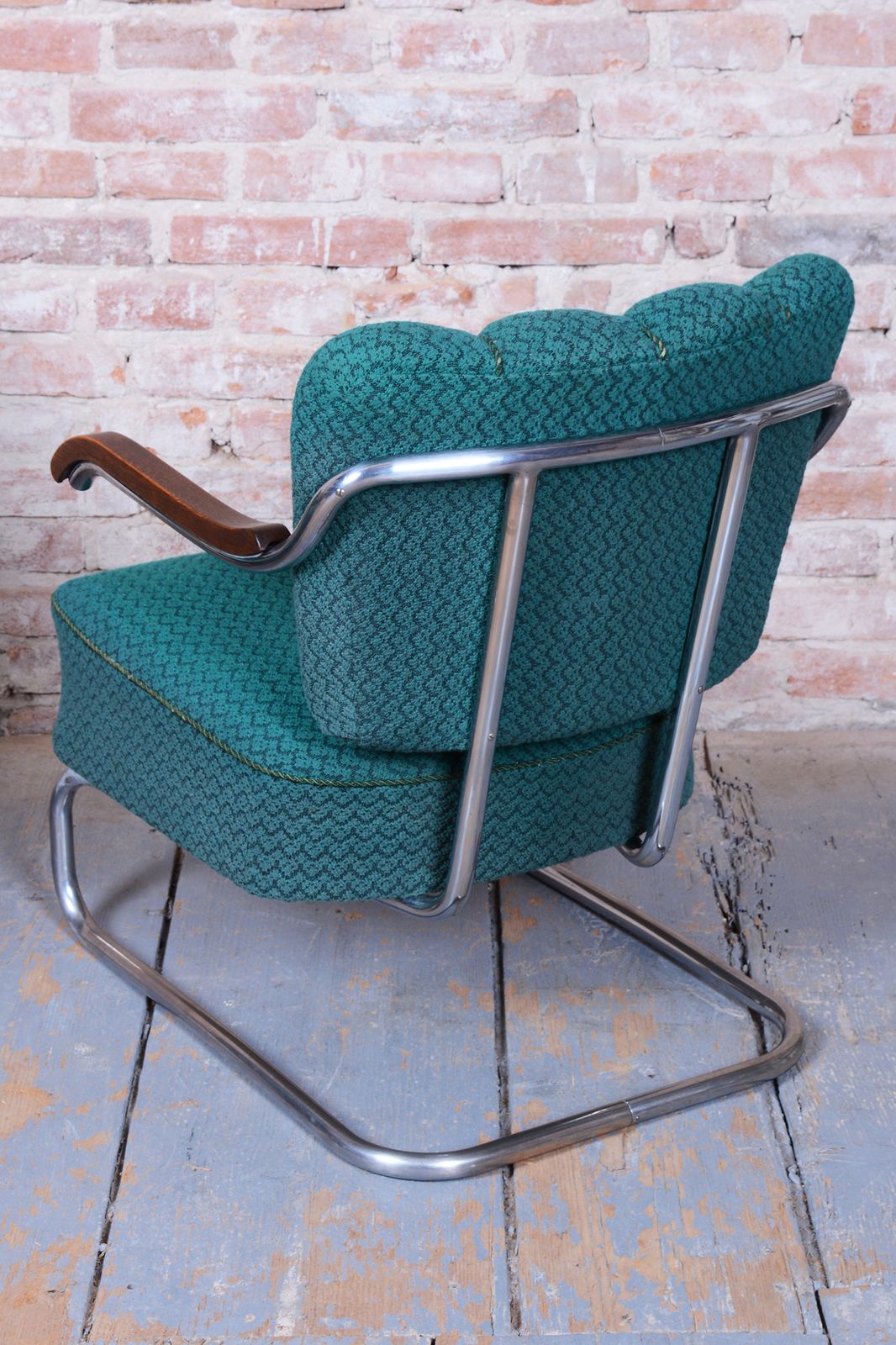 Set Of Two Original Bauhaus Armchairs, By O. Zoufalý, Beech, Czech, 1930s photo Furniture