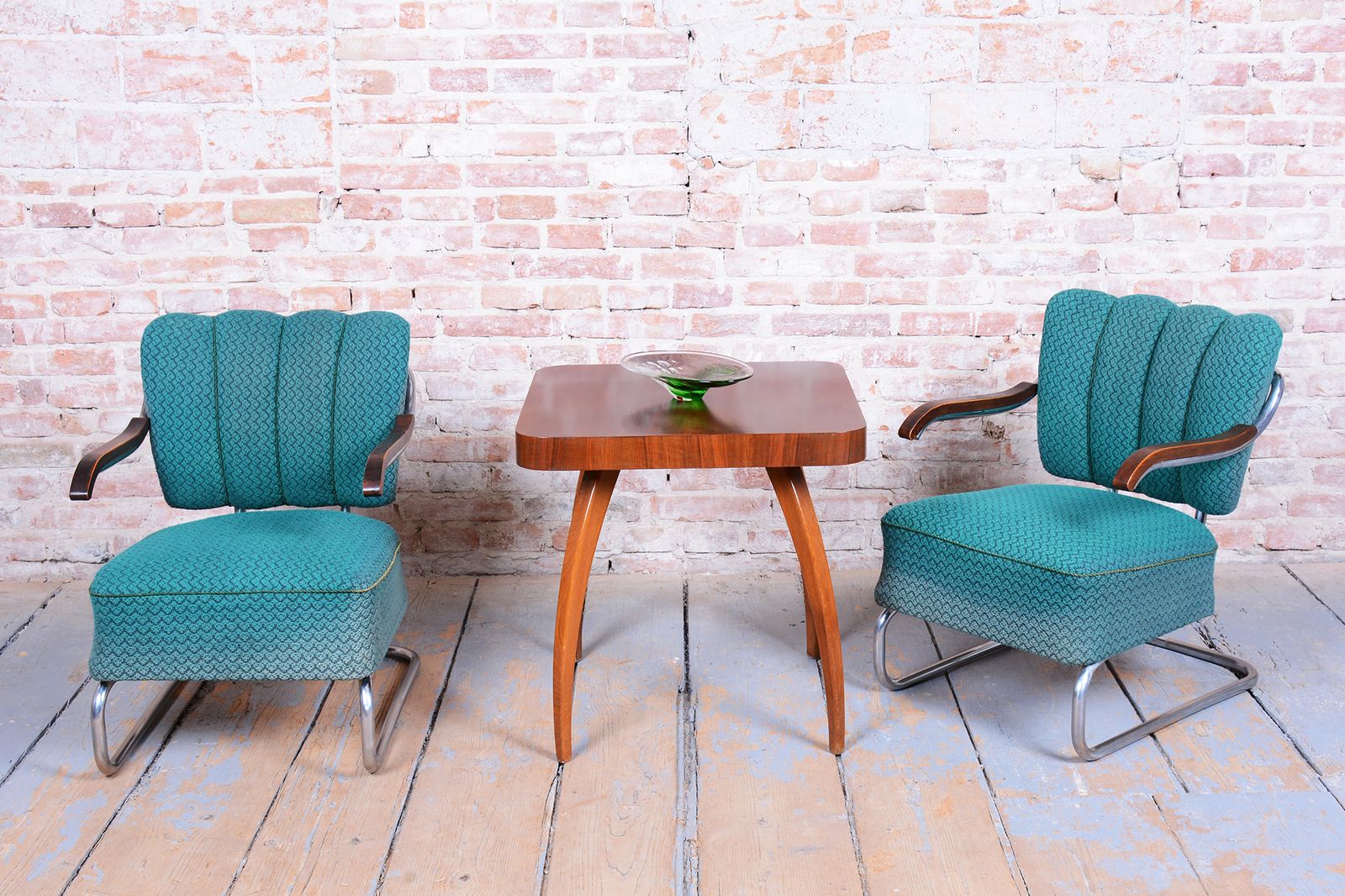 photo furniture Set Of Two Original Bauhaus Armchairs, By O. Zoufalý, Beech, Czech, 1930s