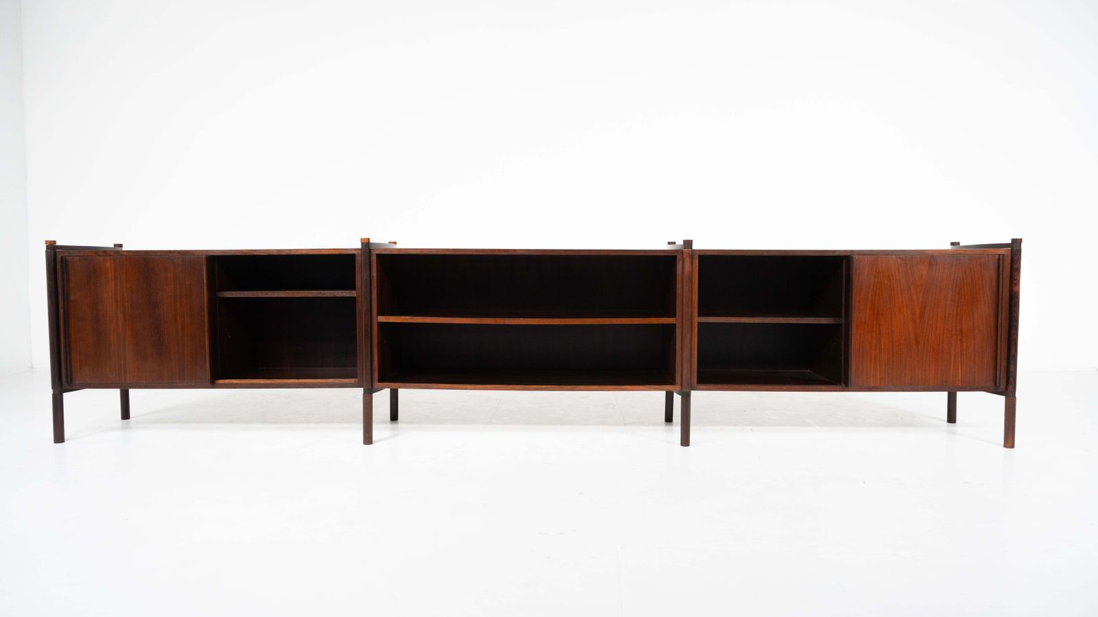 Furniture Mid Century Modern Wooden Sideboard By Fukuoh Hizori For Gavina, 1960s photo