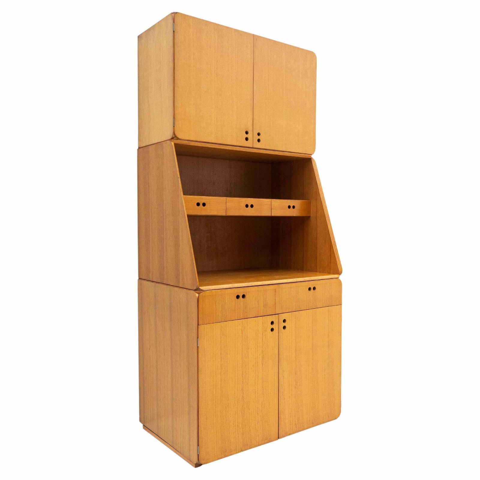 Mid Century Wooden Cabinet By Derk Jan De Vries, The Netherlands 1960s