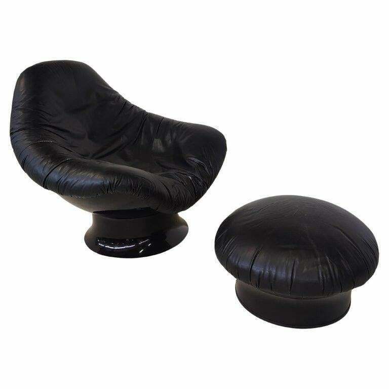 photo furniture Mid Century Modern Rodica Lounge Chair And Ottoman By Mario Brunu, 1970s
