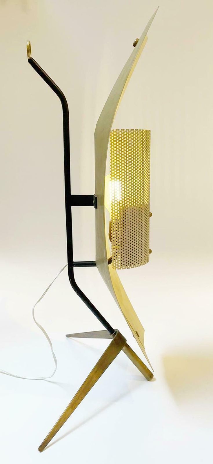 Pair Of Mid Century Modern Table Lamp/Sconce By Gastone Colliva, Italy, 1950s photo Lighting