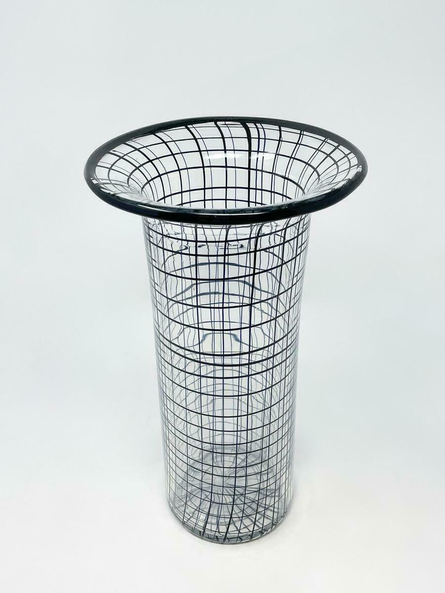 Mid Century Glass Vase By Renato Toso For Fratteli Toso, Italy, 1970s photo for sale