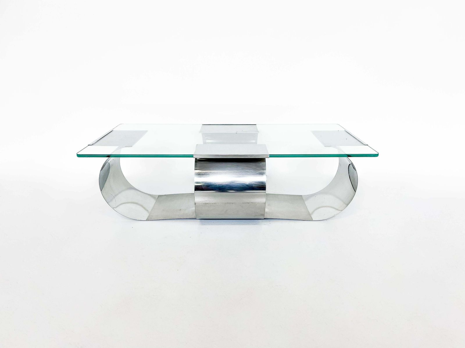 Mid Century Modern Coffee Table In The Style Of François Monnet, 1970s photo furniture
