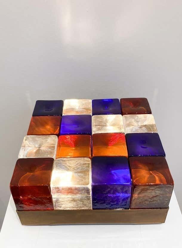 Contemporary Modular Murano Glass Table Lamp photo buy