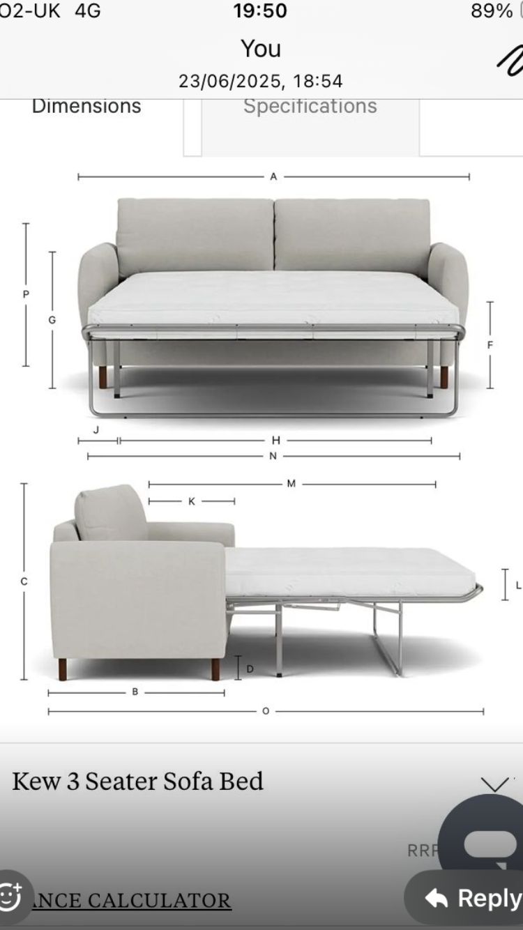 Recently Purchased, Good As New, Premium Sofabed From Darlings Of Chelsea photo Furniture