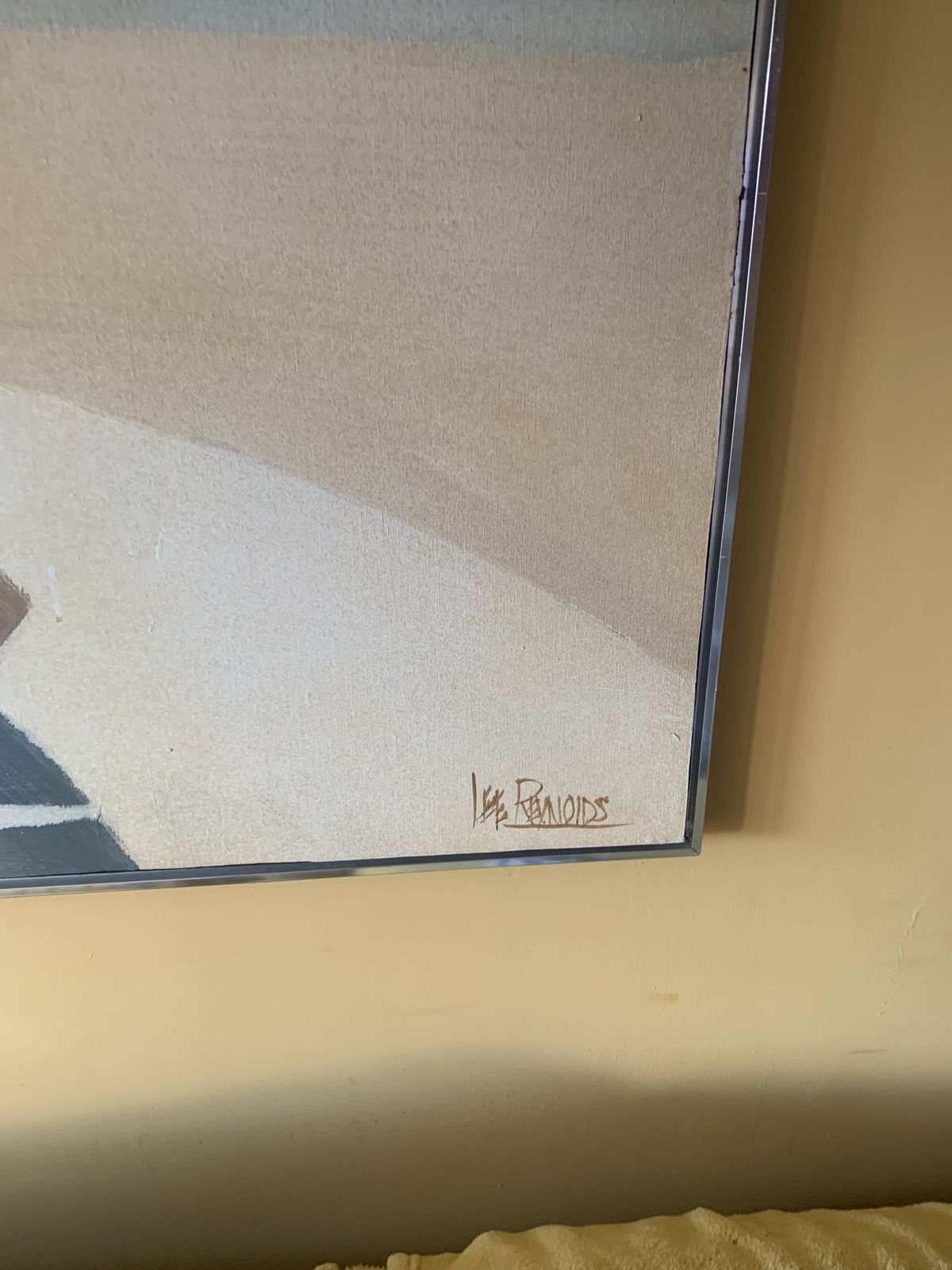 Large Oil On Canvas By Lee Reynolds ,Featuring A Contemporary Windmill. photo vinterior