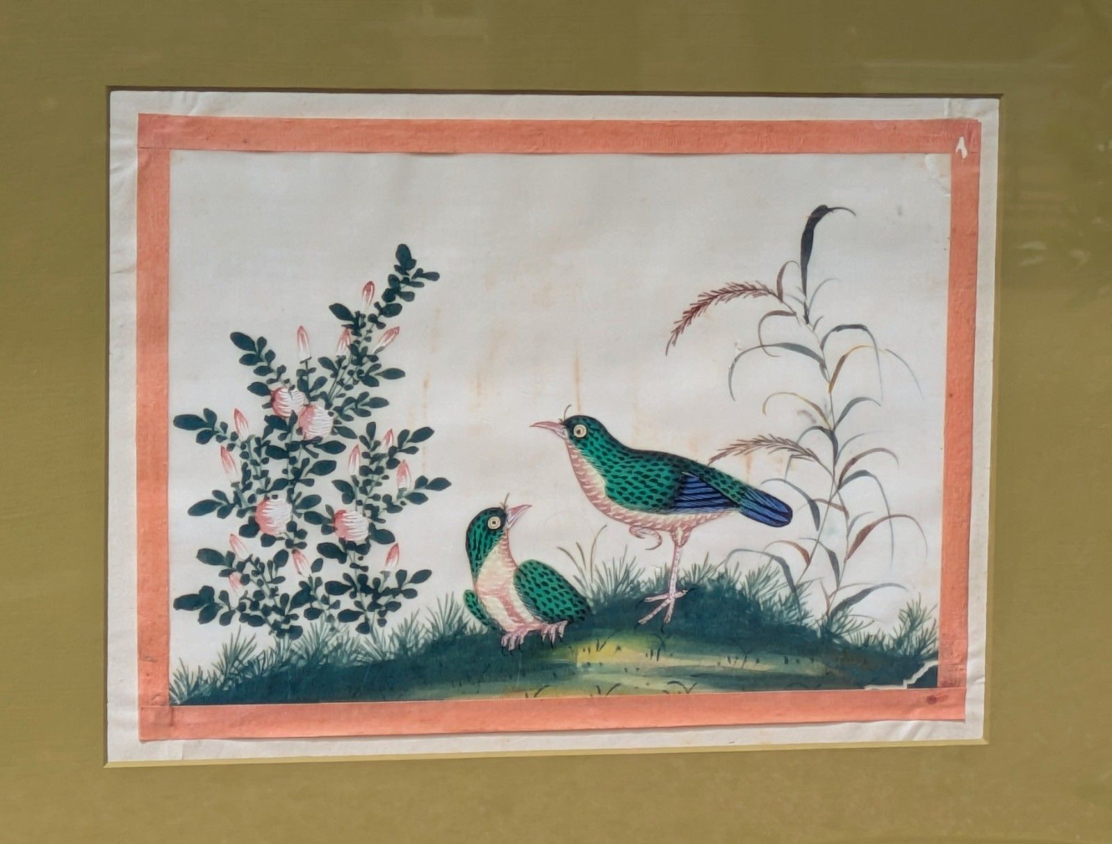 Antique Chinese Watercolour Painting Birds Among Branches photo 195.0