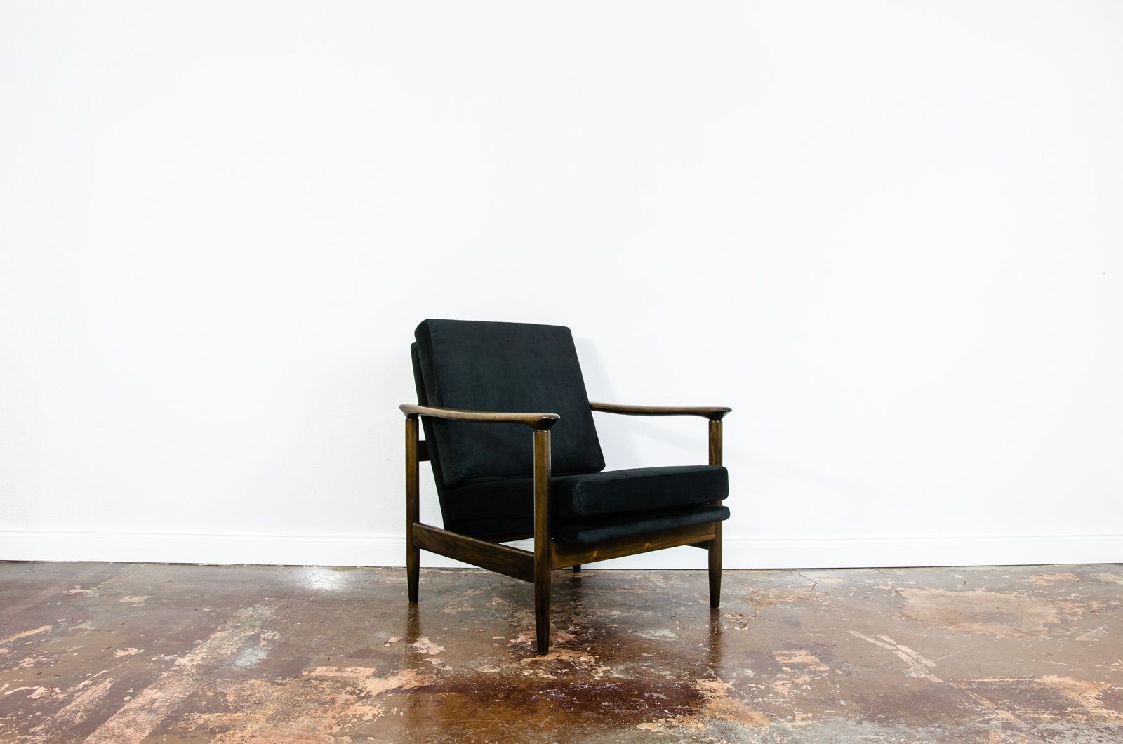 Vintage Lounge Chair Designed By Edmund Homa, Poland, 1960's photo for sale