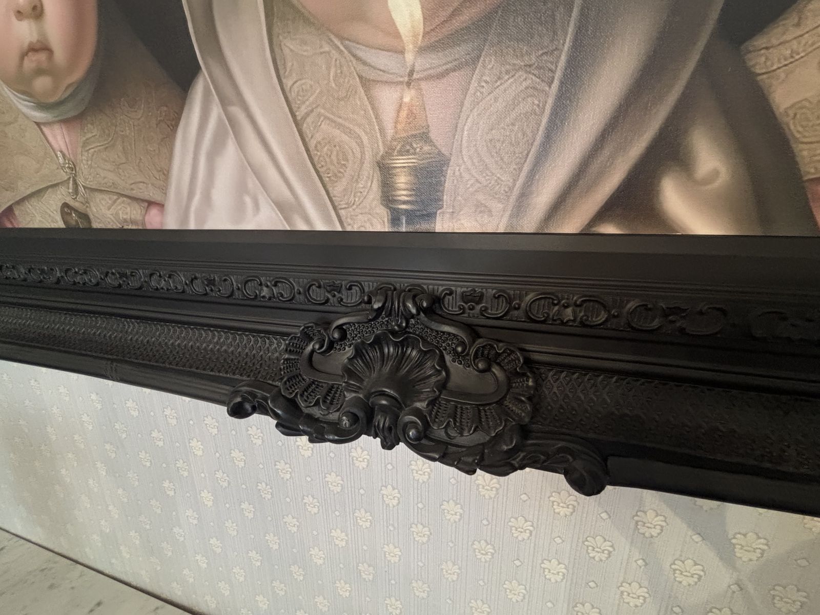 Very Large Unique Framed Picture In The Manner Of Vermeer photo 2900.0